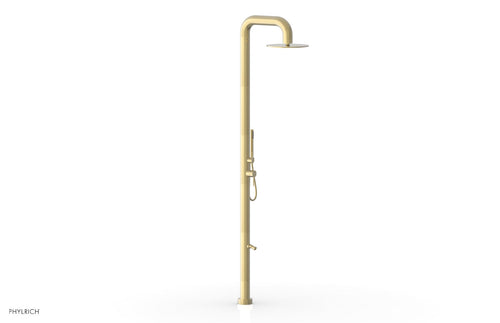 OUTDOOR SHOWER Pressure Balance Shower with 12" Rain Head, Hand Shower and Foot Wash 620B