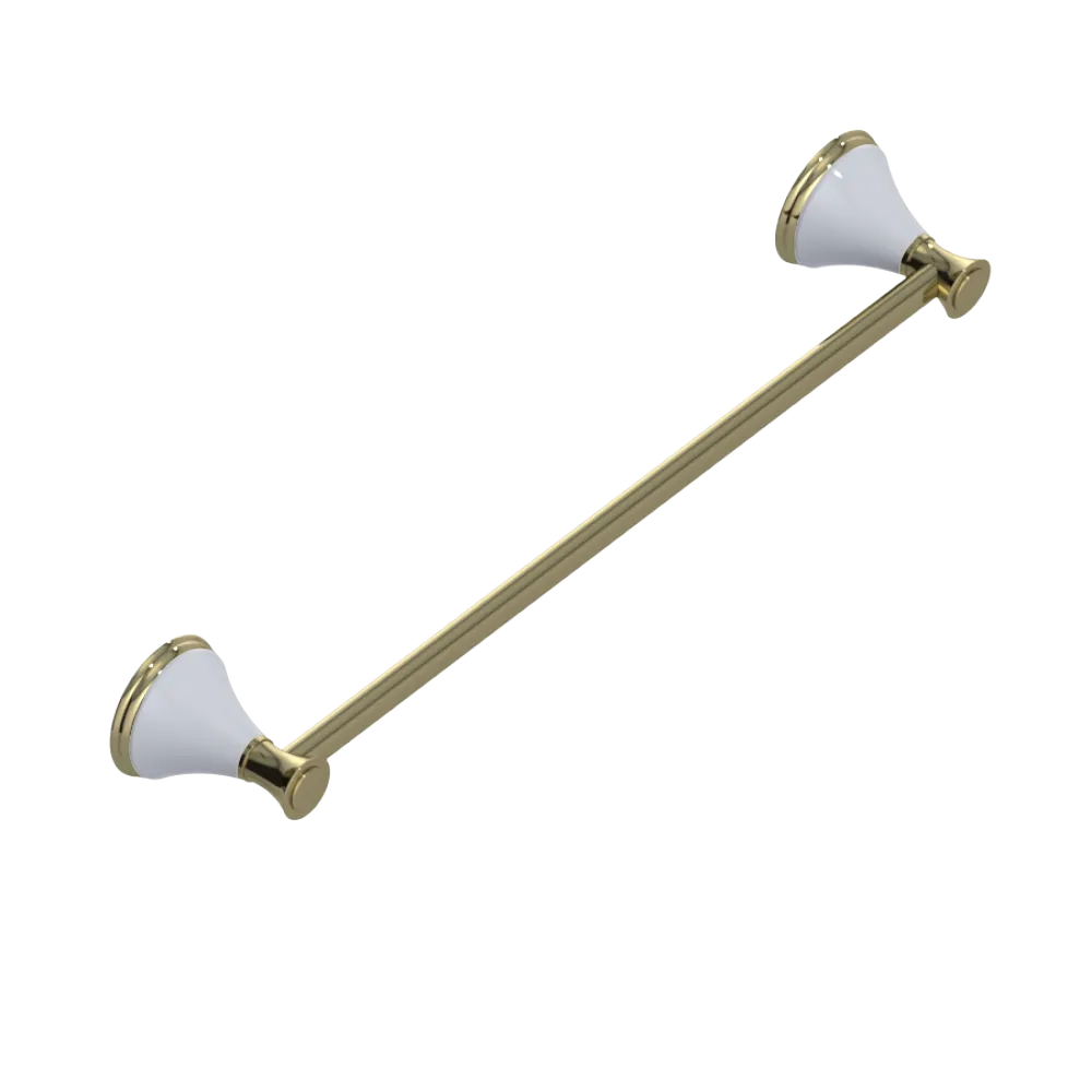 Rubinet Towel Bar 18" Natural Brass