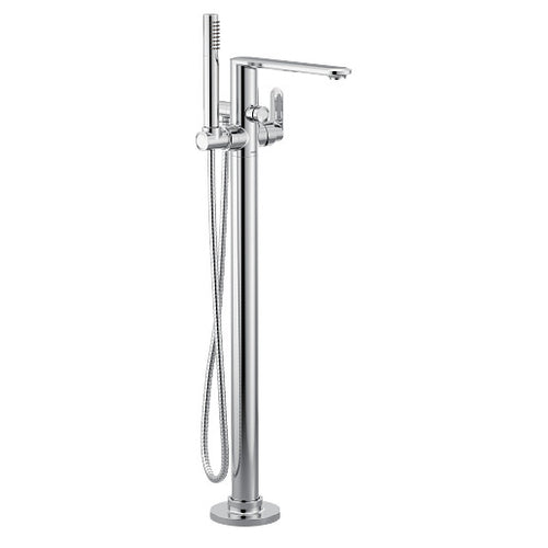 Moen Greenfield Chrome one-handle tub filler includes hand shower
