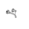 Baril Trim only for single lever wall-mounted lavatory faucet, drain not included