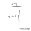 Baril Complete thermostatic shower kit without handle
