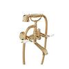 Baril Wall-mounted tub faucet with hand shower