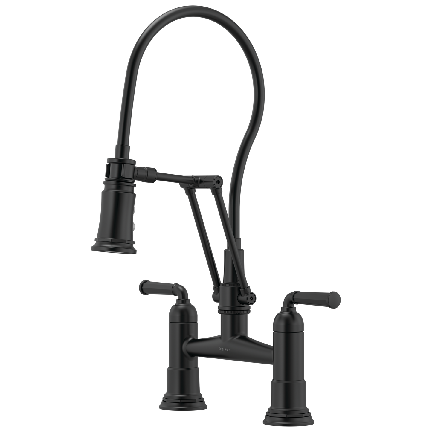 Rook Articulating Bridge Faucet - Matte Black