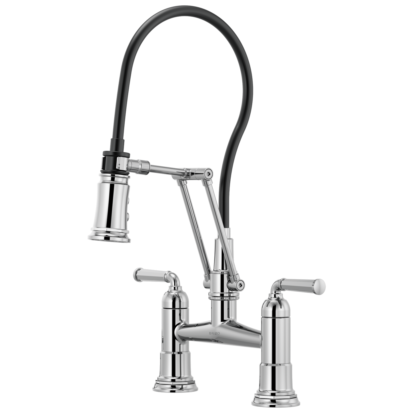 Rook Articulating Bridge Faucet - Polished Chrome