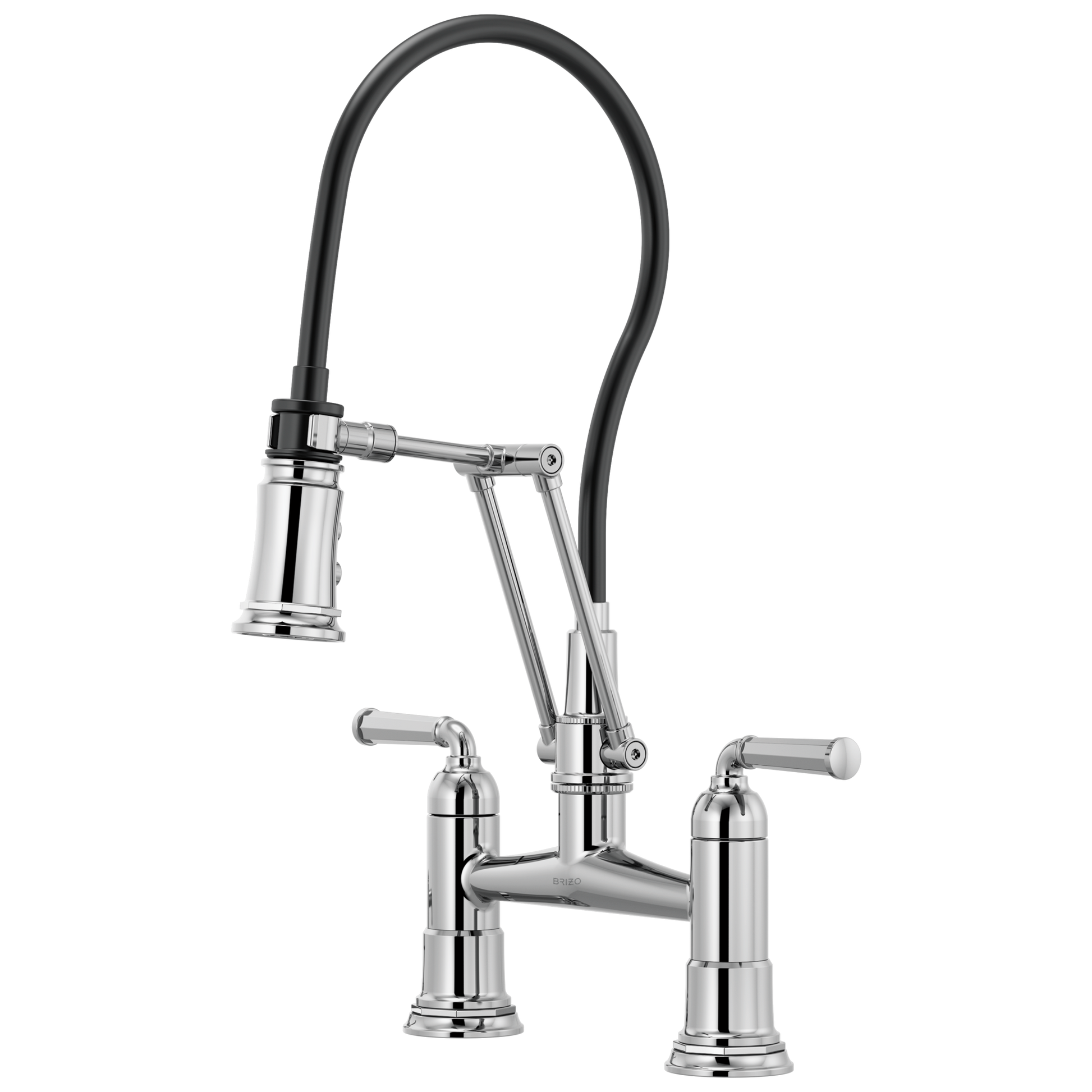 Rook Articulating Bridge Faucet - Polished Chrome