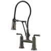 Rook Articulating Bridge Faucet - Brilliance® Luxe Steel®