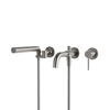 Aqua Brass Umix 3-piece Wallmount Tub Filler