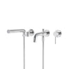 Aqua Brass Umix 3-piece Wallmount Tub Filler