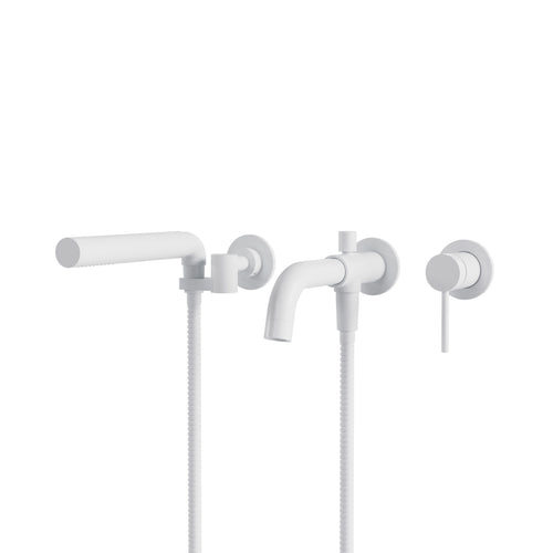 Aqua Brass Umix 3-piece Wallmount Tub Filler