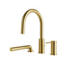 Aqua Brass Umix 3-piece Deckmount Tub Filler