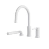 Aqua Brass Umix 3-piece Deckmount Tub Filler