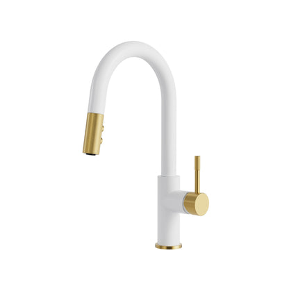 Aqua Brass Umix Pull-down Kitchen Faucet