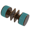 Rubinet Shower Door Knob (set) Tuscan Brass