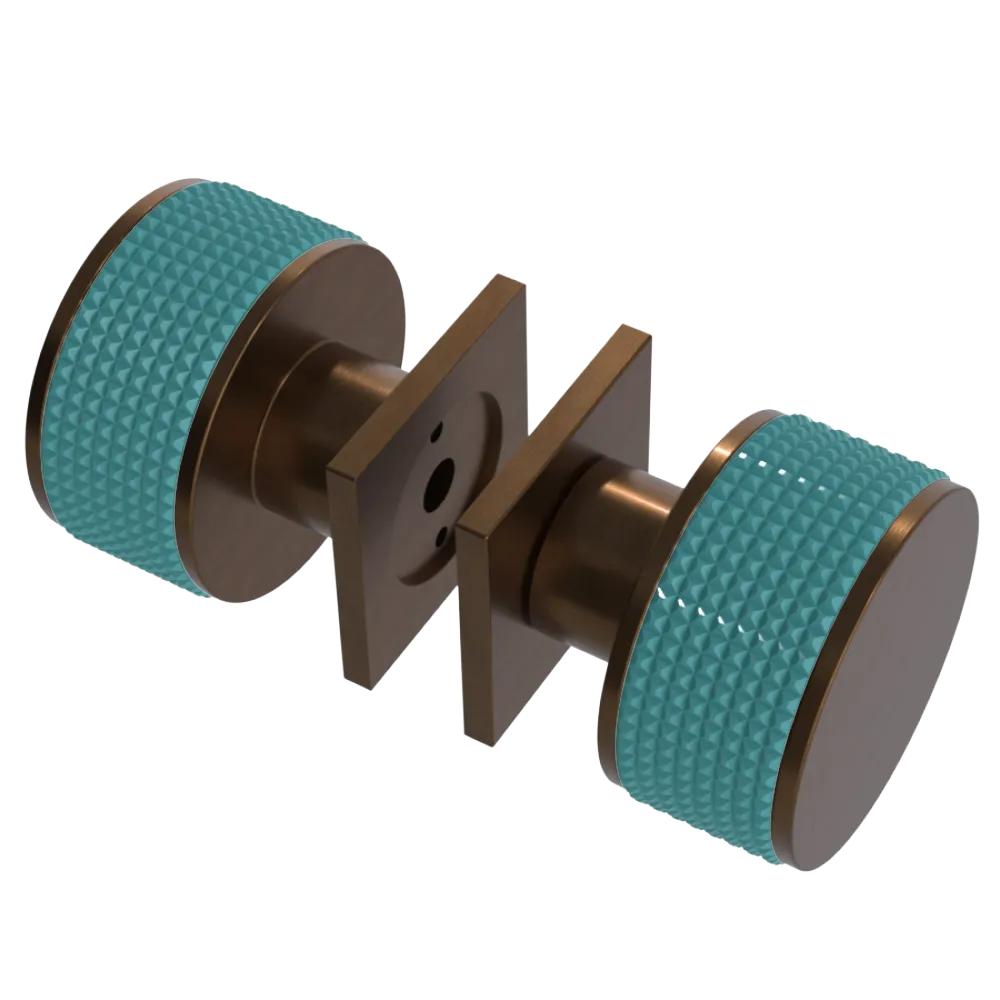 Rubinet Shower Door Knob (set) Tuscan Brass