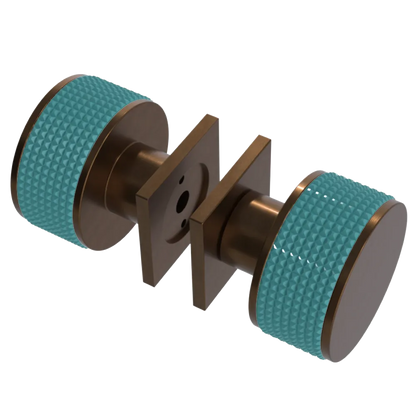 Rubinet Shower Door Knob (set) Tuscan Brass