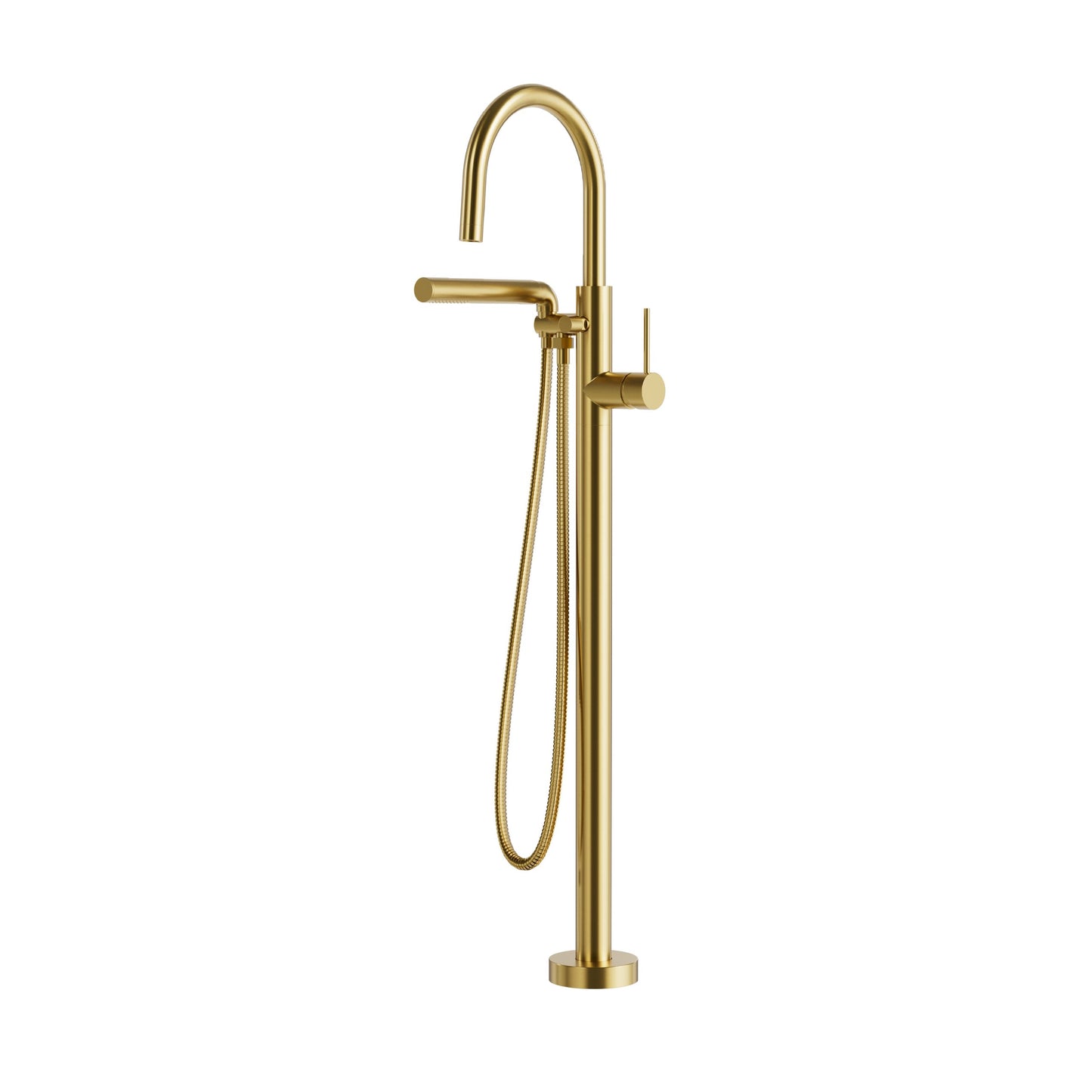 Aqua Brass Umix Floormount Tub Filler