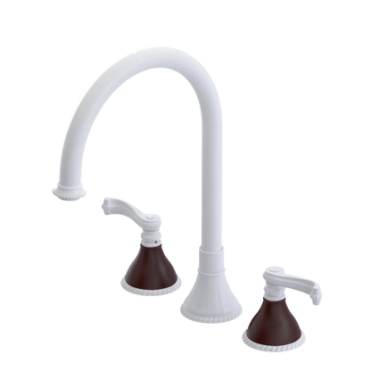 Rubinet Widespread Kitchen Set White