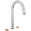 Kintsu Widespread Pull-Down Faucet with Arc Spout - Less Handles - Lumicoat® Polished Chrome