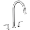 Brizo Kintsu Widespread Pull-Down Faucet with Arc Spout - Less Handles - Complete Kit - Lumicoat® Polished Chrome
