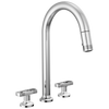 Brizo Kintsu Widespread Pull-Down Faucet with Arc Spout - Less Handles - Complete Kit - Lumicoat® Polished Chrome