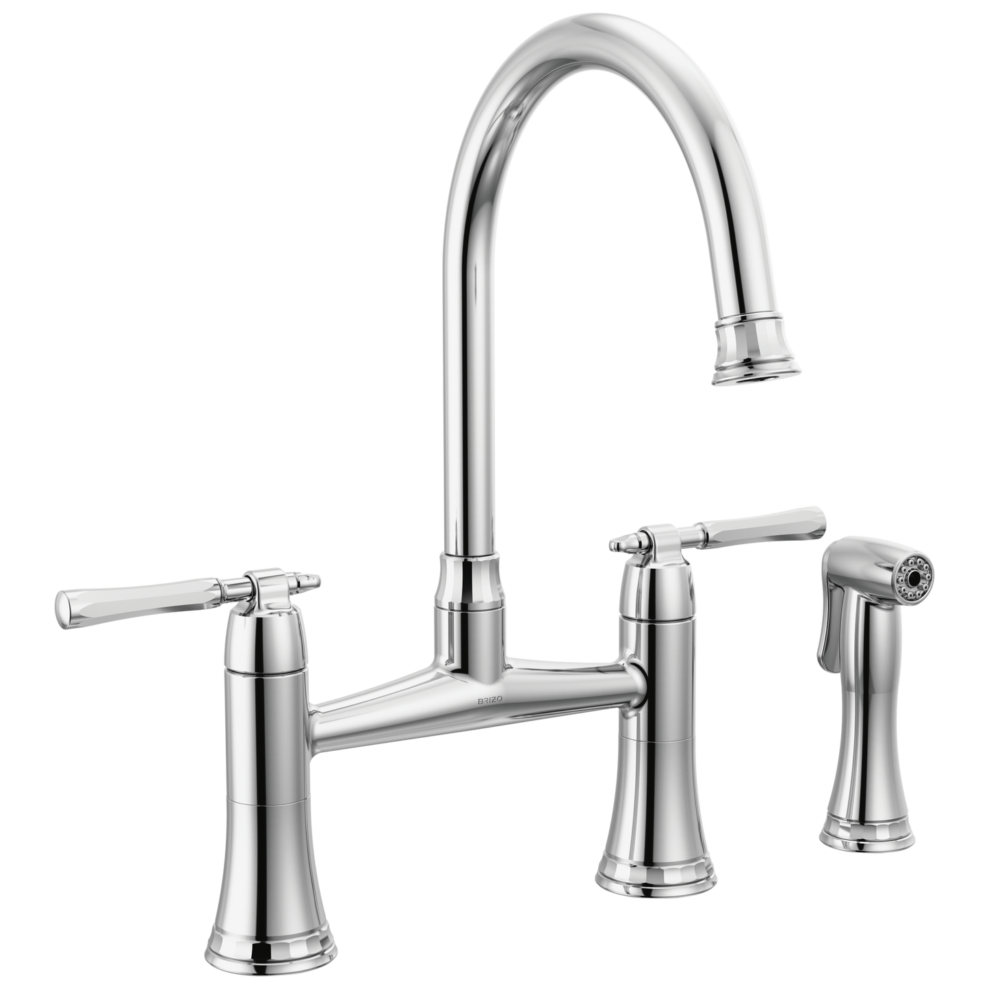 Brizo Bridge Kitchen Faucet With Side Sprayer
