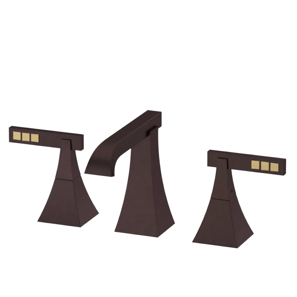 Rubinet Widespread Lav. Set. (less drain) Oil Rubbed Bronze