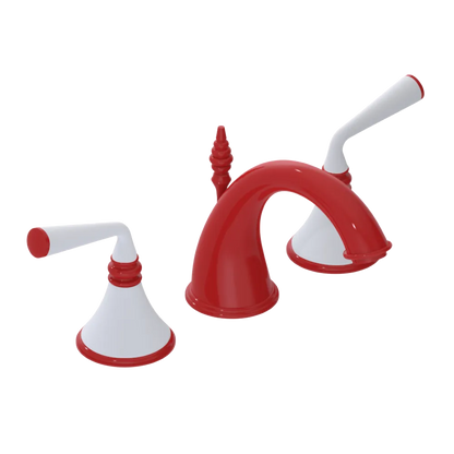 Rubinet Widespread Lav. Set. (less drain) Red