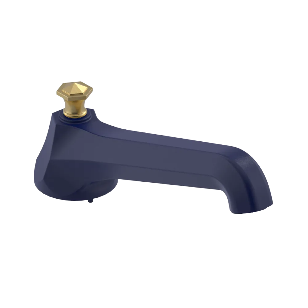 Rubinet Tub Filler Spout Deck Mount Midnight Blue