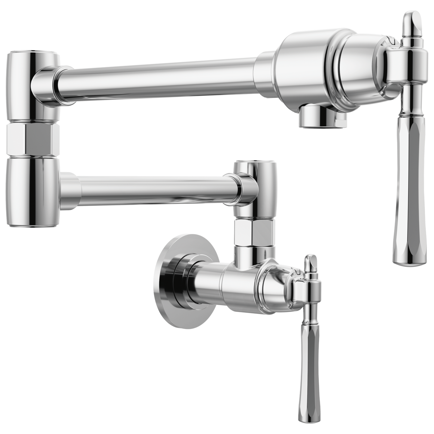 Tulham Wall Mount Pot Filler - Polished Chrome