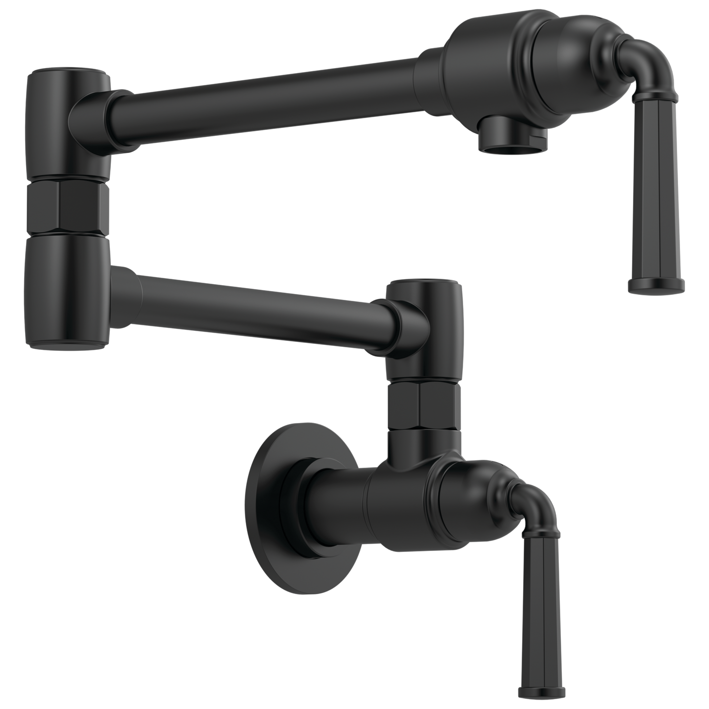 Rook Wall Mount Pot Filler - Matte Black