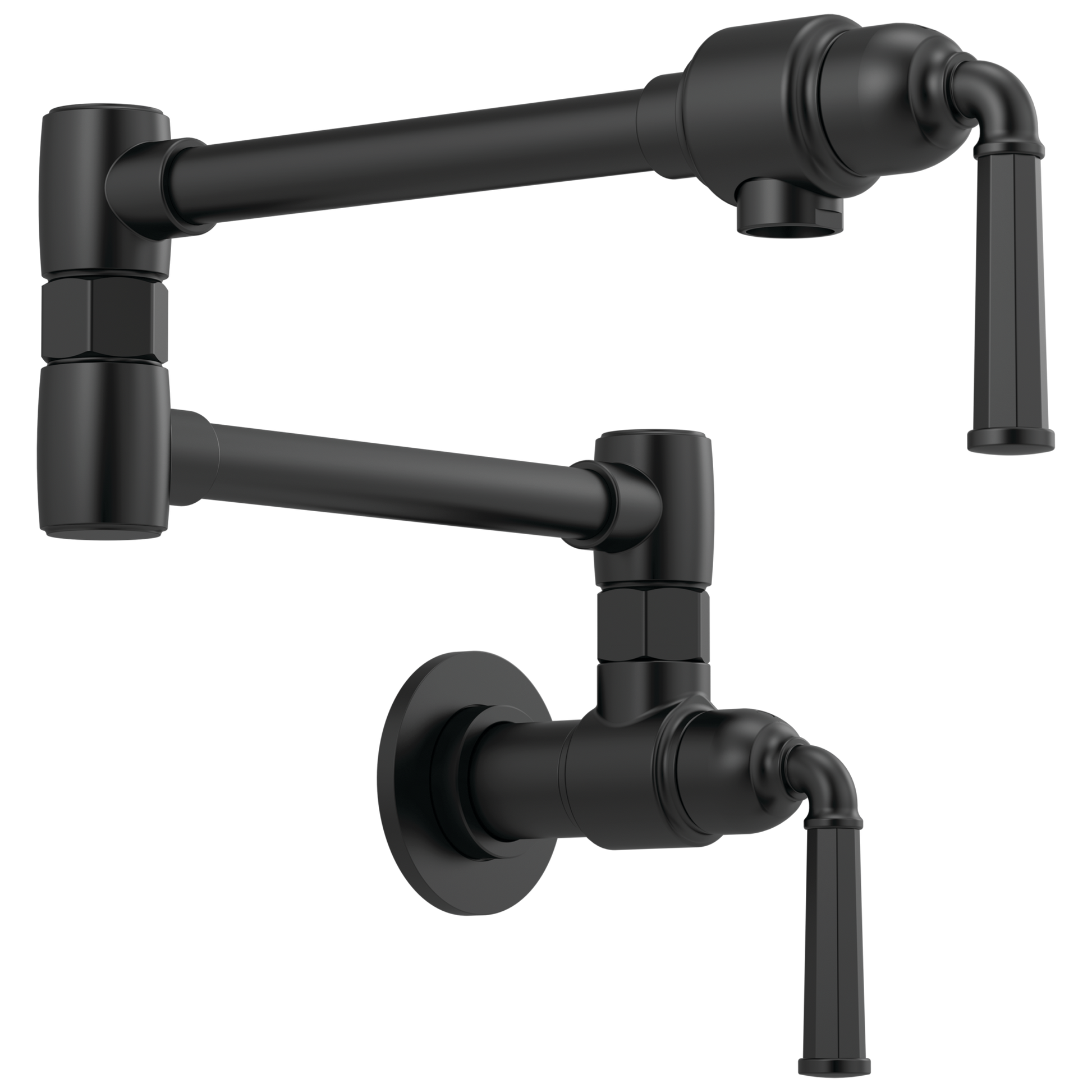 Rook Wall Mount Pot Filler - Matte Black