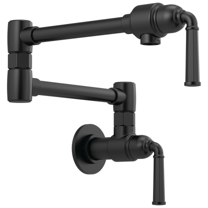 Rook Wall Mount Pot Filler - Matte Black