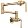 Rook Wall Mount Pot Filler - Brilliance® Luxe Gold®