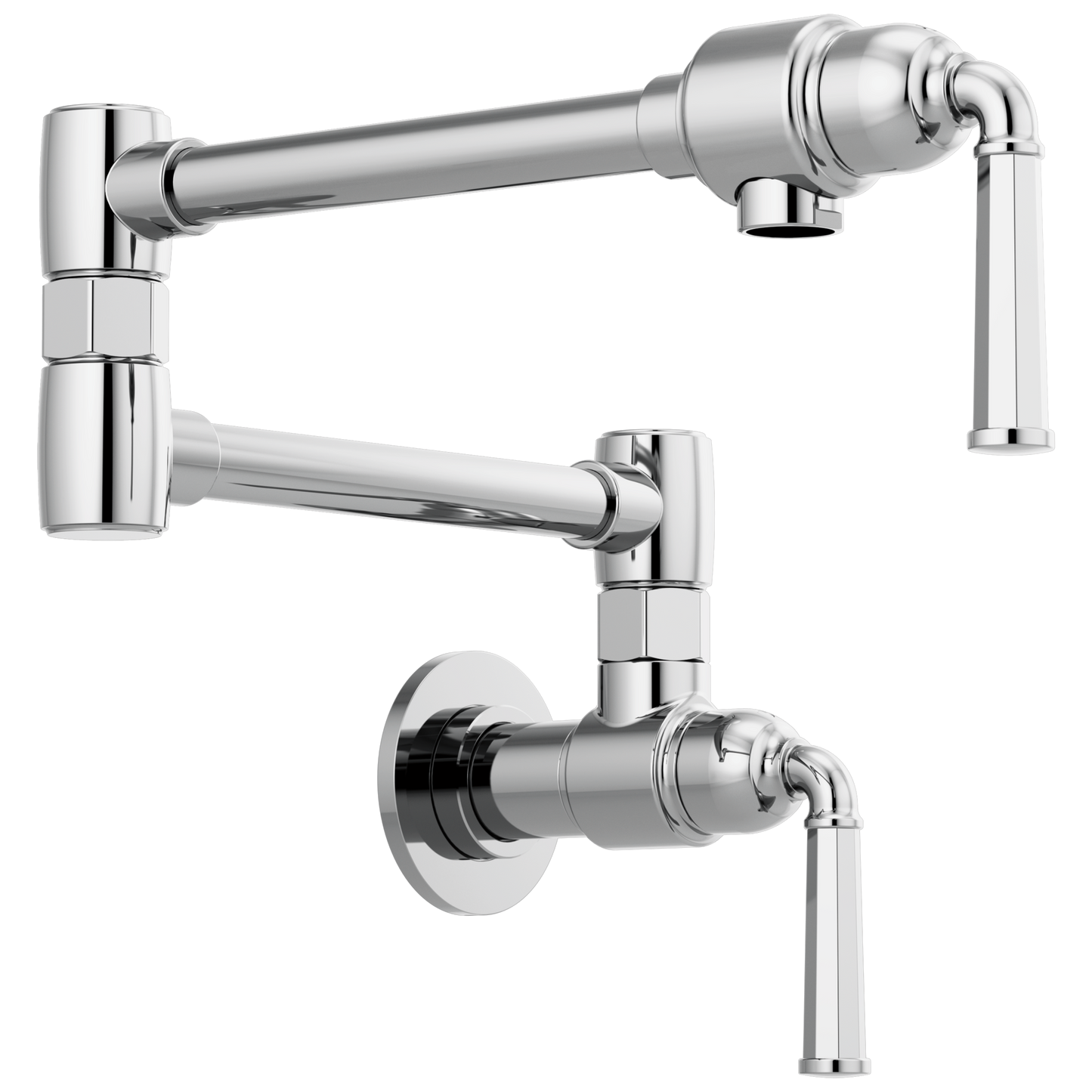 Rook Wall Mount Pot Filler - Polished Chrome
