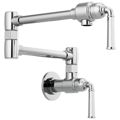 Rook Wall Mount Pot Filler - Polished Chrome