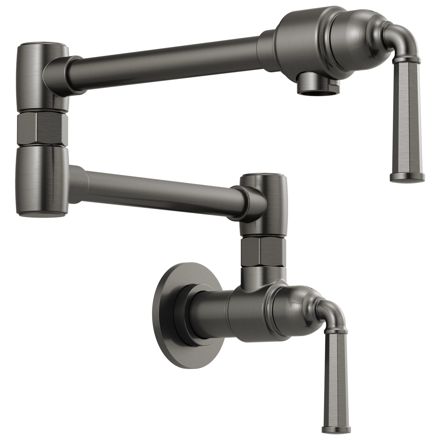 Rook Wall Mount Pot Filler - Brilliance® Luxe Steel®