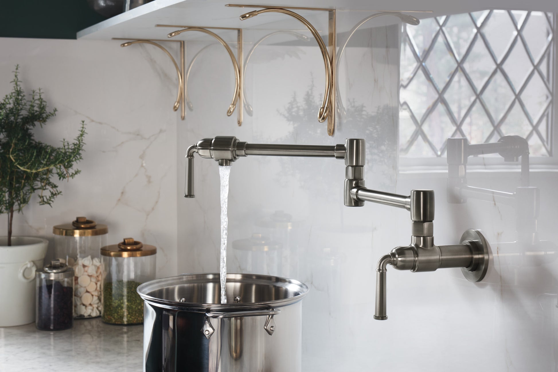 Rook Wall Mount Pot Filler lifestyle