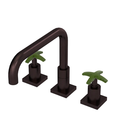 Rubinet Widespread Kitchen Set with Genesis Spout Oil Rubbed Bronze