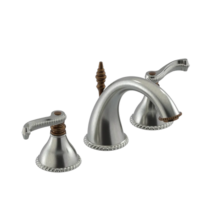 Rubinet Widespread Lav. Set. (less drain) Satin Nickel