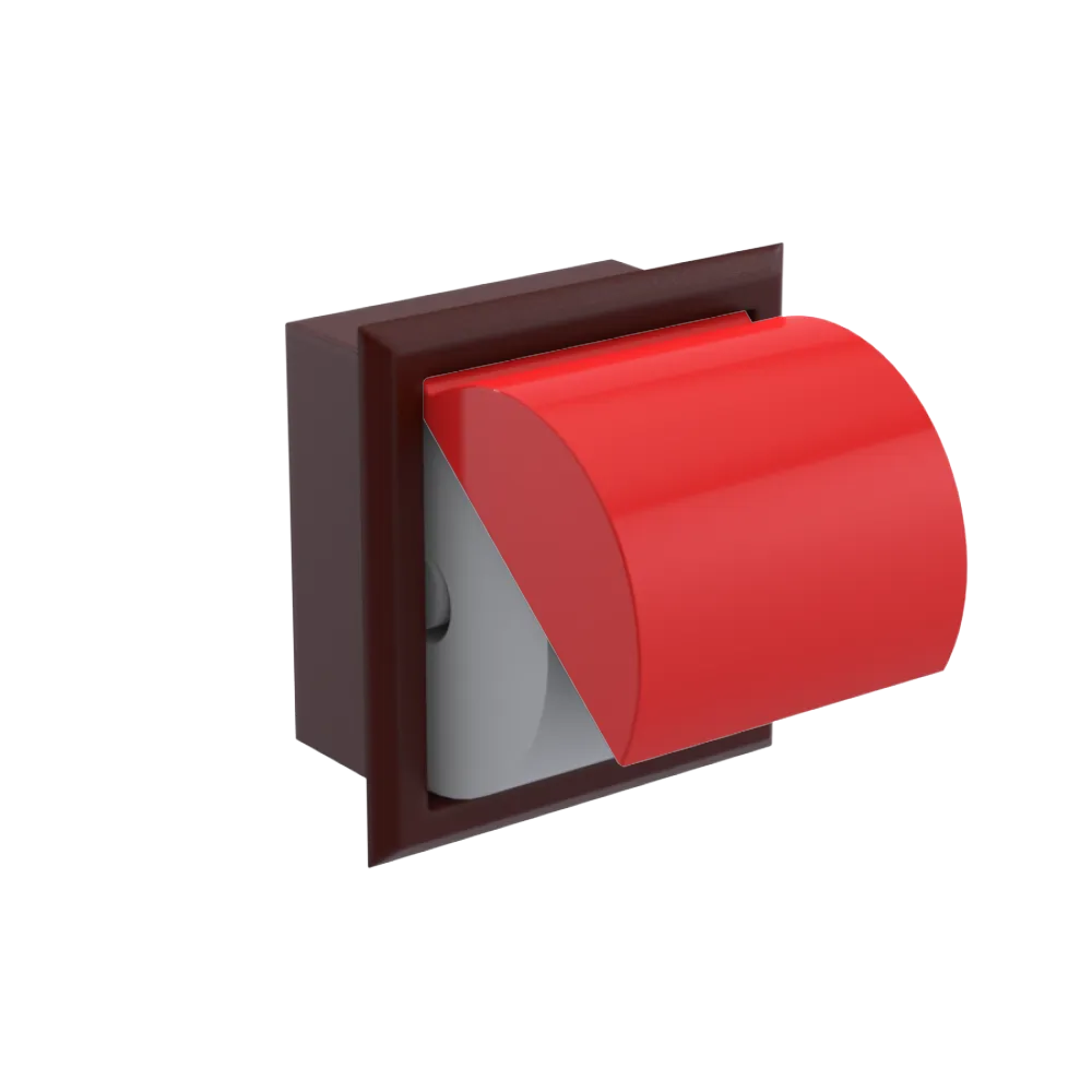 Rubinet RECESSED TOILET PAPER HOLDER Bordeaux