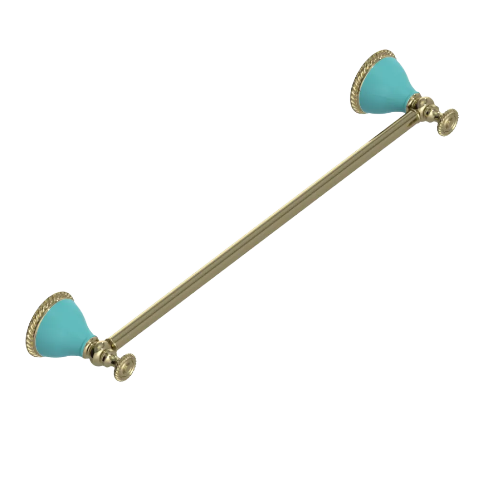 Rubinet Towel Bar 18" Natural Brass