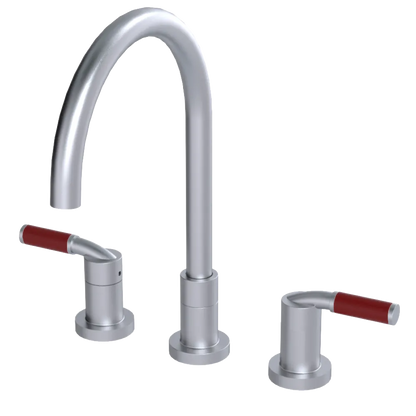 Rubinet Widespread Kitchen Set Satin Chrome