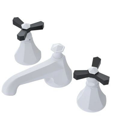 Rubinet Widespread Lav. Set. (less drain) Matt White