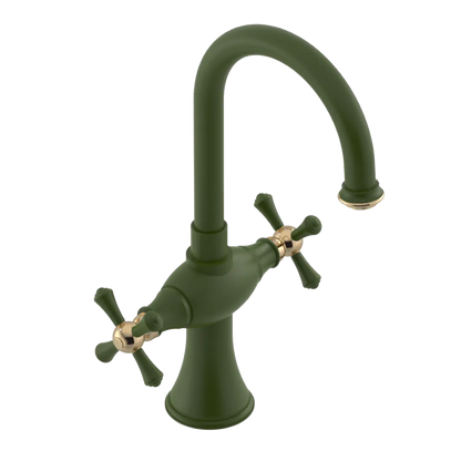 Rubinet Single Hole Dual Handle Lav. Set. (less drain) Green Envy
