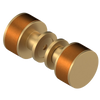 Rubinet Shower Door Knob (set) Satin Gold