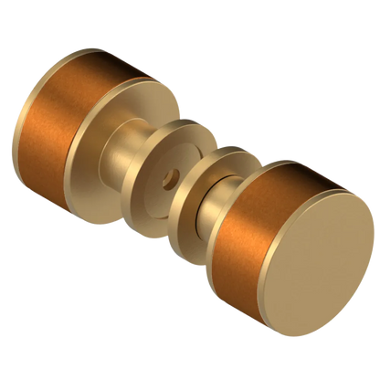 Rubinet Shower Door Knob (set) Satin Gold