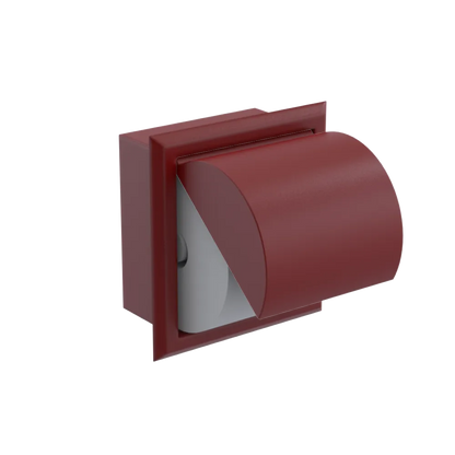 Rubinet RECESSED TOILET PAPER HOLDER Maroon