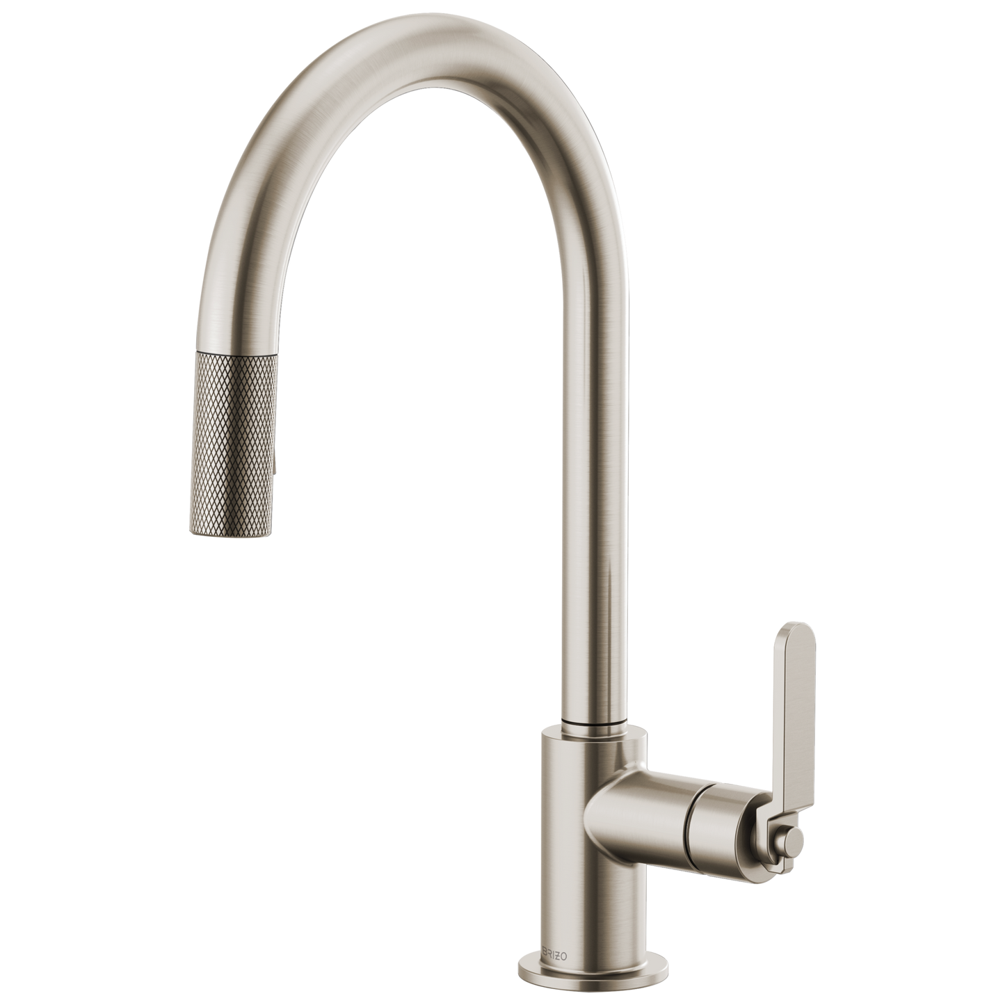 Litze Pull-Down Faucet with Arc Spout and Industrial Handle - Brilliance® Stainless