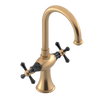 Rubinet Single Hole Dual Handle Lav. Set. (less drain) Satin Gold