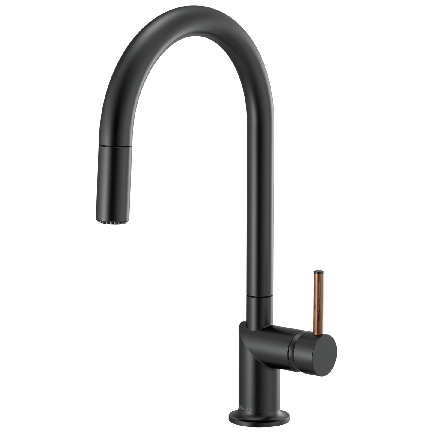 Brizo Odin Pull-Down Faucet with Arc Spout - Less Handle - Complete Kit - Matte Black